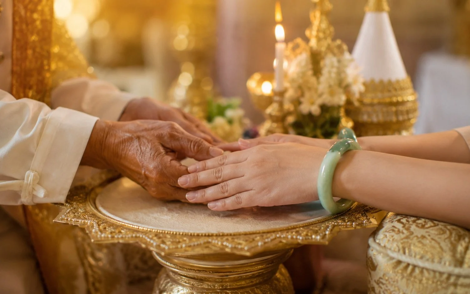 Respectful cultural blessing ceremony